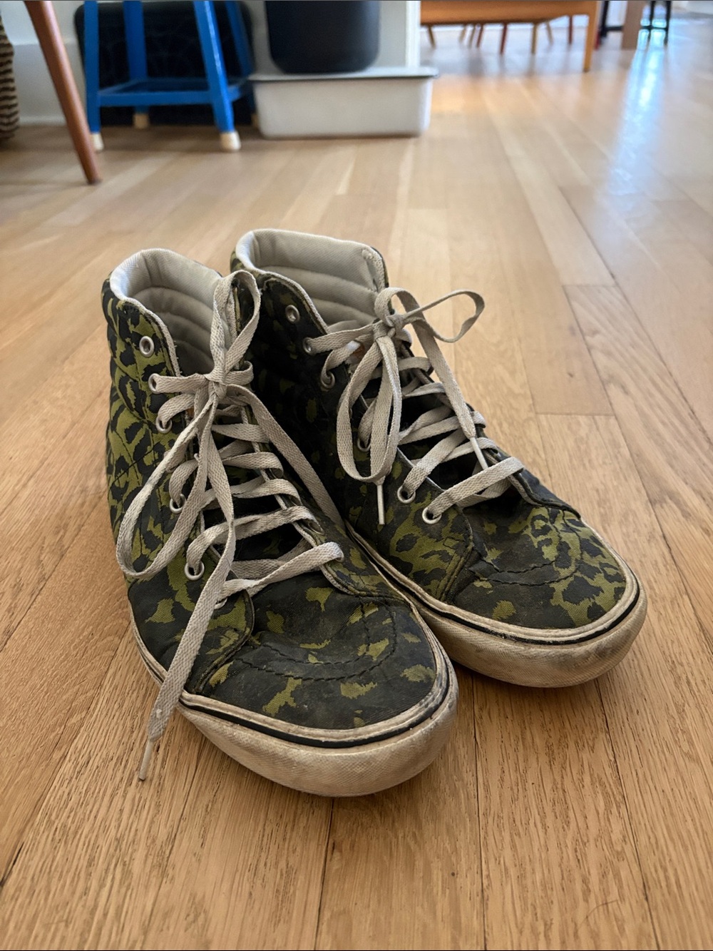 Vans Green Leopard Sk8-Hi